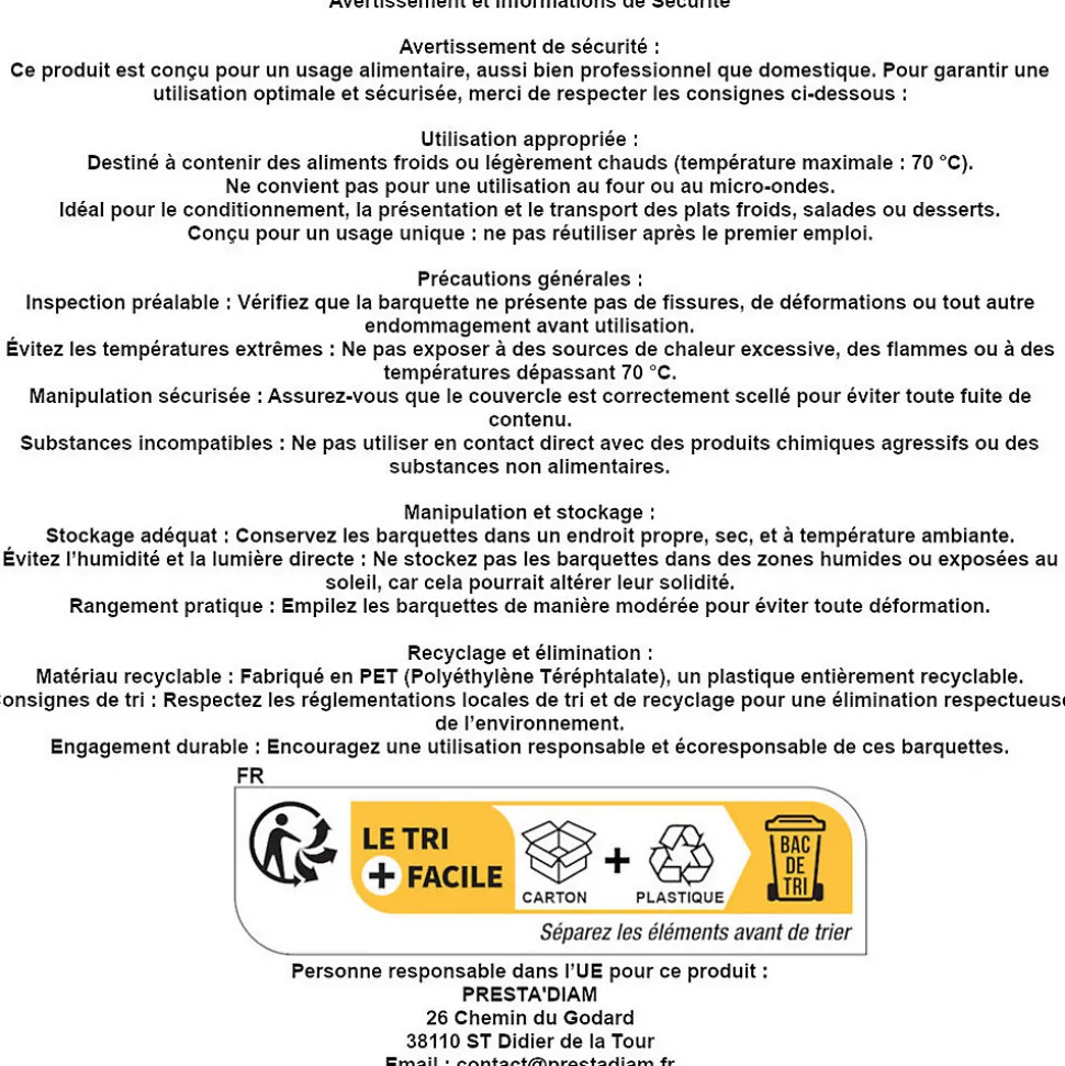 300 Barquettes à Salade 2000 ml avec Couvercle Attenant (225x198xH.83mm) en PET Pratiques, Hermétiques et Résistantes - D-Work