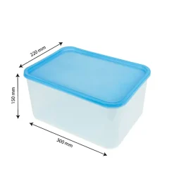 5 Boites plastiques hermétiques professionnelles 8 litres