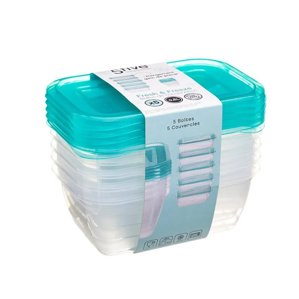 5 boîtes de conservation 05L Fresh & Freeze - 5Five