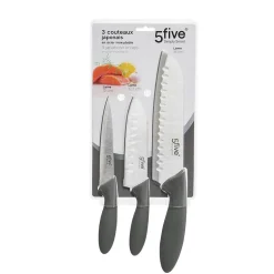 3 Couteaux Japonais ESTL - Gris- 5five