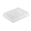 50 Couvercles pour Plateaux Repas 5 compartiments 297 x 231 x 50 mm en OPS - D-Work