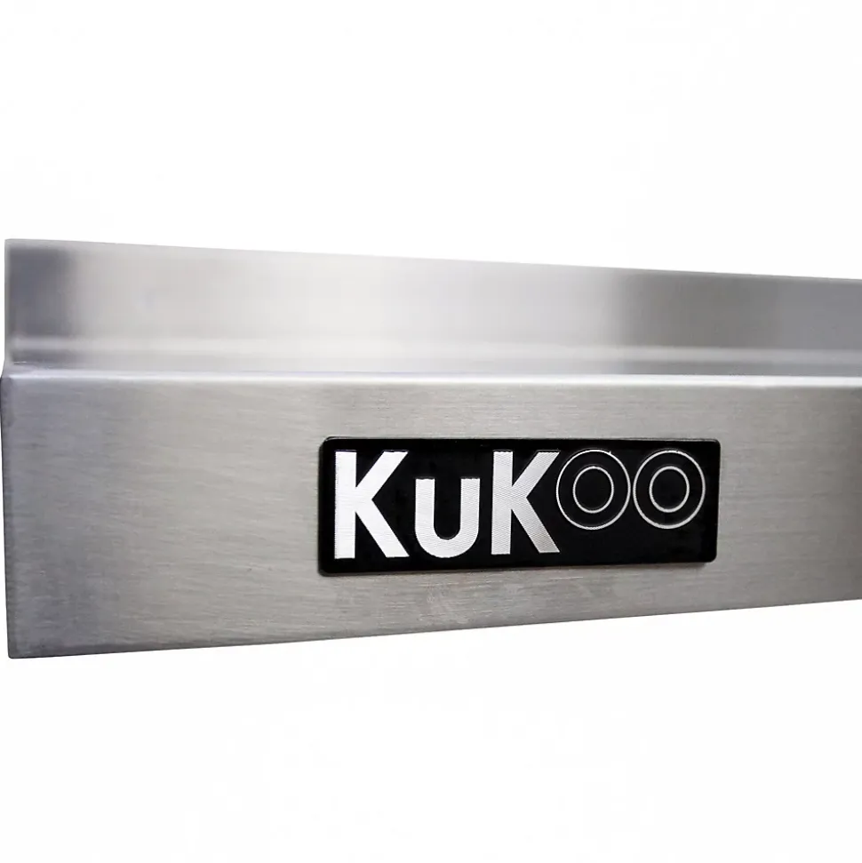 2 Etagères Murales en Inox KuKoo de 140cm x 30cm