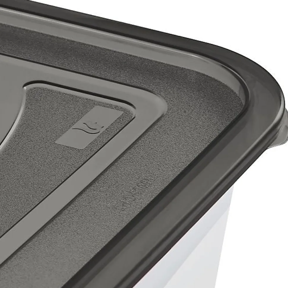 2 Grandes Boîtes de conservation congélation 2 litres - Gris