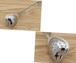 2 Infuseur à Thé Cœur Acier Inoxydable Gris