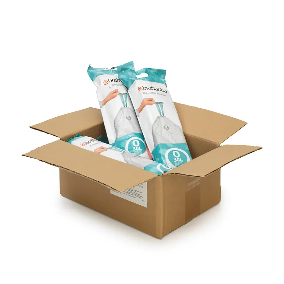 6 lot de 20 sacs poubelles avec poignée Brabantia PerfectFit 30 L