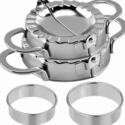 4 Moules Ravioli en Acier Inoxydable