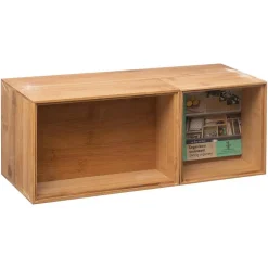 3 organiseurs empilables Bambou - 5Five