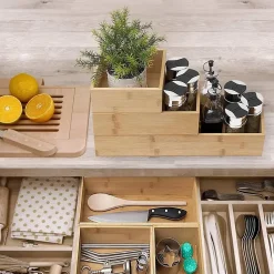 3 organiseurs empilables Bambou - 5Five