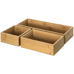 3 organiseurs empilables Bambou - 5Five