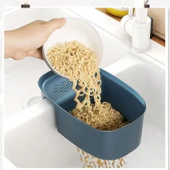 2 Panier Chef Filtrant Suspendu Multifonctionnel