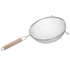 3 passoires inox manche bois - 5Five