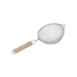 3 passoires inox manche bois - 5Five