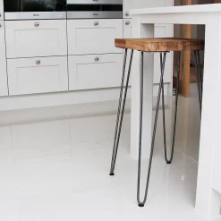 4 Pieds de Table en Epingle à Cheveux - 71cm - 2 Tiges - 12mm
