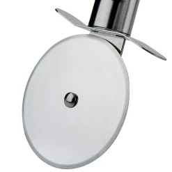 2 Planches à pizza et tarte flambée en bois 30 cm et Roulette à pizza en inox Fackelmann