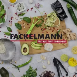 2 Planches à pizza et tarte flambée en bois 30 cm et Roulette à pizza en inox Fackelmann