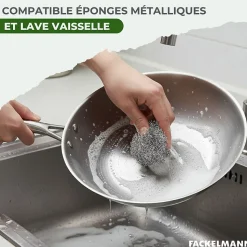 2 poêles 24 cm et 28 cm inox 18/10 Triply et couvercle Fackelmann Vita3