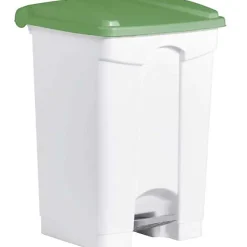 3 Poubelles à tri à pédale 45 litres pour Sac 120 litres - Vert