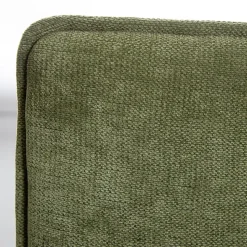 2 tabourets de bar en tissu vert kaki, Deko & Co