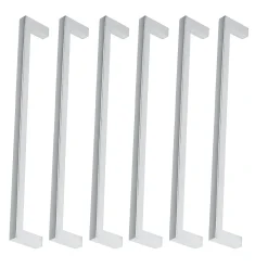 6 Un. poignées de meuble chromé mat cuisine tiroir armoire - entraxe 192MM