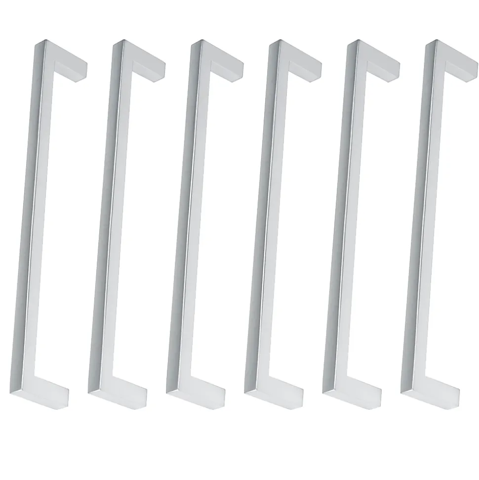 6 Un. poignées de meuble chromé mat cuisine tiroir armoire - entraxe 160MM