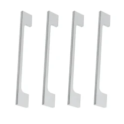 4 Un. poignées de meuble en 192MM chromé mat cuisine tiroir armoire