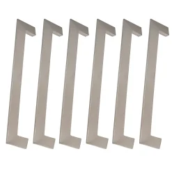 6 Un. poignées de meuble en 160MM inox mat cuisine porte tiroir armoire