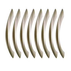 8 Un. poignées de meuble en zamak nickel mat pour tous les types et armoire - entraxe 96MM