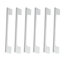 6 Un. poignées de meuble en 160MM chromé cuisine tiroir armoire