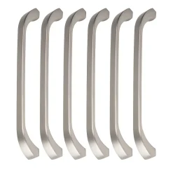 6 Un. poignées de meuble en 160MM inox mat cuisine porte tiroir armoire