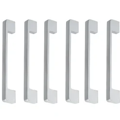 6 Un. poignées de meuble en 160MM chromé mat cuisine tiroir armoire