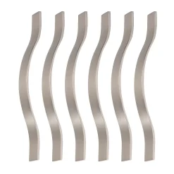 6 Un. poignées de meuble en 128MM inox mat cuisine porte tiroir armoire