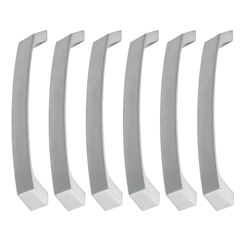 6 Un. poignées de meuble en 160MM chromé mat cuisine porte tiroir armoire