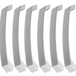 6 Un. poignées de meuble en 192MM chromé mat cuisine porte tiroir armoire