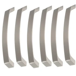 6 Un. poignées de meuble en 160MM inox mat cuisine porte tiroir armoire