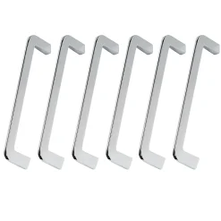 6 Un. poignées de meuble en 160MM chromé mat cuisine porte tiroir armoire