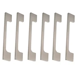 6 Un. poignées de meuble en 128MM inox mat cuisine tiroir armoire