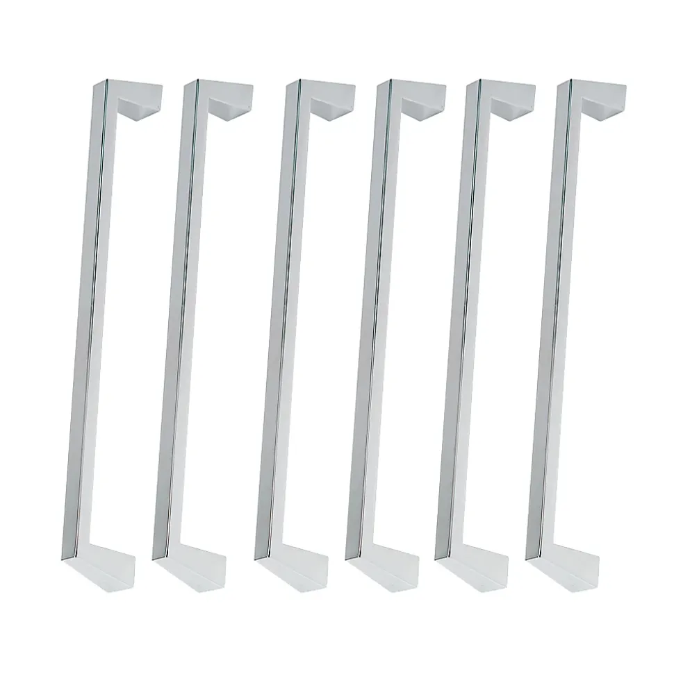 6 Un. poignées de meuble en 160MM chromé mat cuisine porte tiroir armoire