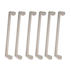 6 Un. poignées de meuble en 128MM inox mat cuisine porte tiroir armoire