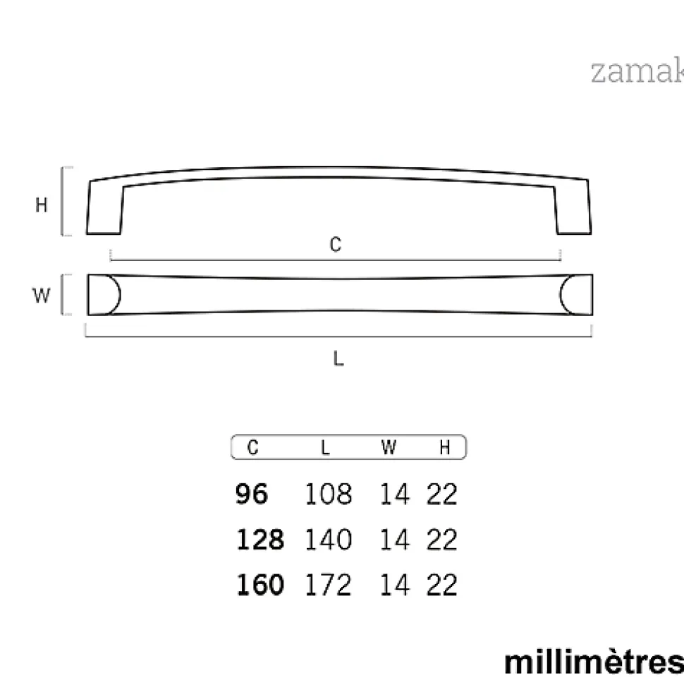6 Un. poignées de meuble en 160MM fer vieilli cuisine porte tiroir armoire
