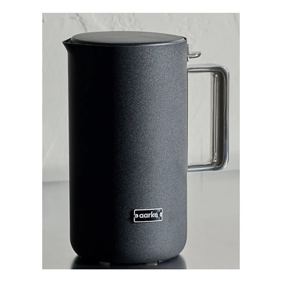 Aarke - Bouilloire AAA1241 - Acier inoxydable noir mat - Double paroi - Temperature reglable 40 a 100 degres