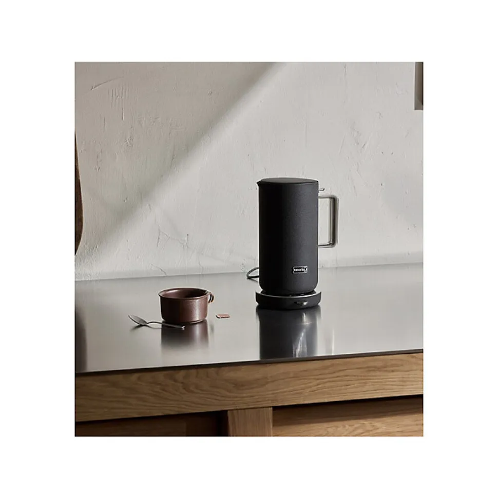 Aarke - Bouilloire AAA1241 - Acier inoxydable noir mat - Double paroi - Temperature reglable 40 a 100 degres