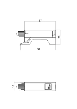 Adaptateur de charnière pour fermeture amortie