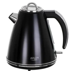 Adler AD 1343B Bouilloire électrique en métal 1,5 litres Système de contrôle de sécurité, Puissance max. 2200W, Noir