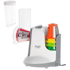 ADLER EUROPE AD4815 Hachoir électrique à légumes, râpe à 5 pointes y compris râpe, puissance 150 W