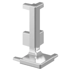 Angle extérieur pour rail de plan de travail acier brossé Caraway Innovo GoodHome