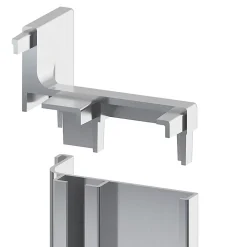 Angle extérieur pour rail de plan de travail acier brossé Caraway Innovo GoodHome