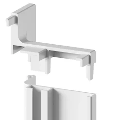 Angle extérieur pour rail de plan de travail blanc Caraway Innovo GoodHome