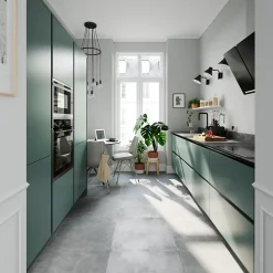 Angle extérieur pour rail de plan de travail noir Caraway Innovo GoodHome