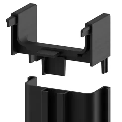 Angle extérieur pour rail de tiroir noir Caraway Innovo GoodHome