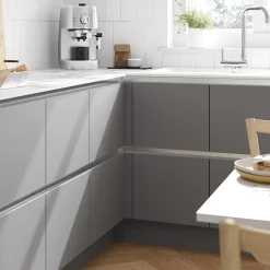 Angle intérieur pour rail de tiroir acier brossé Caraway Innovo GoodHome